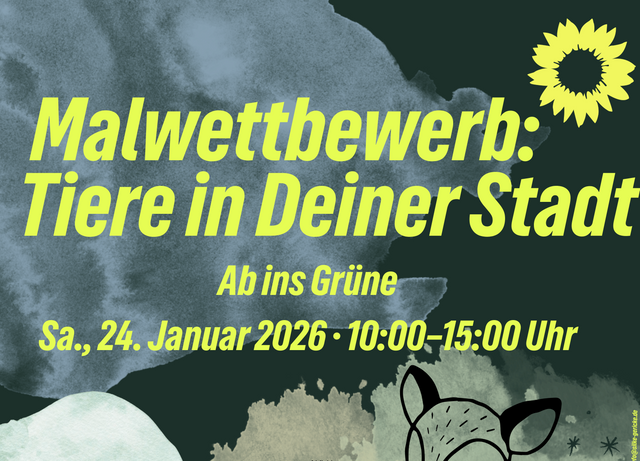 Malwettbewerb: Tiere in Deiner Stadt